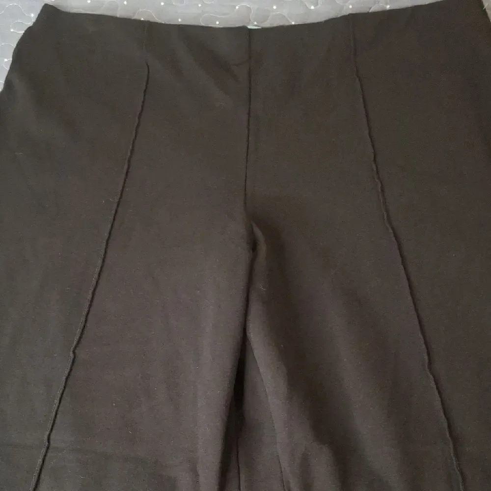 CeCe Classic Black cropped wide leg Pants size XL